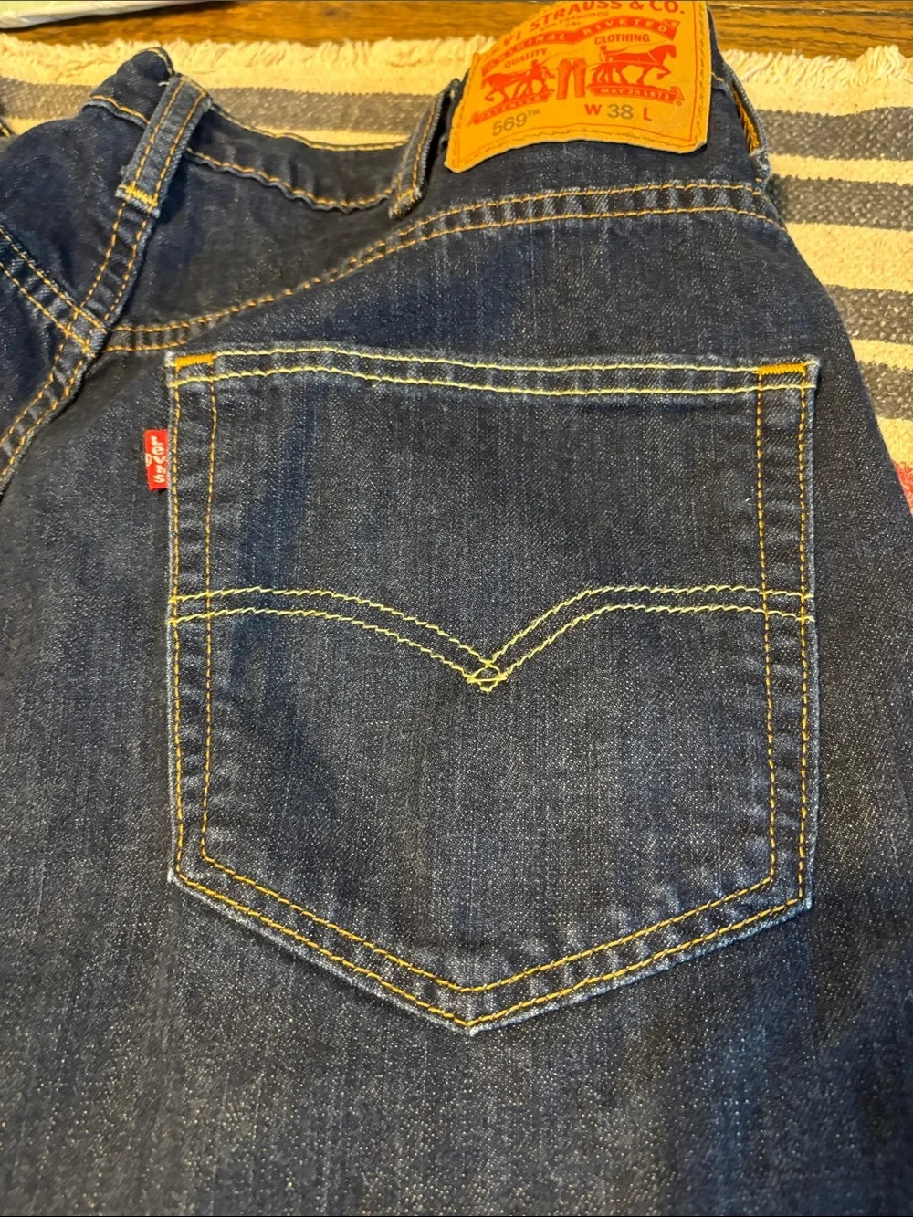 Levi's Dark Blue Denim Jean Shorts